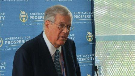 David Koch took a few questions at the Americans for Prosperity