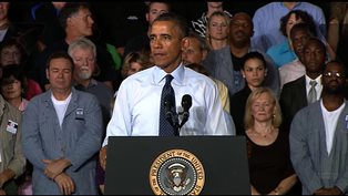 Obama talks on the economy